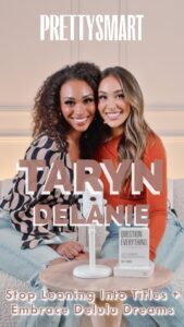 Danielle Robay Instagram - 𝐏𝐑𝐄𝐓𝐓𝐘𝐒𝐌𝐀𝐑𝐓: with @taryndelaniesmith (Stop Leaning Into Titles And Embrace Delulu Dreams) Q 💡: What do you say when someone asks “what do you do?” A 💋: Titles are like makeup; fun to wear, but not the essence of who we are. Our guest this week, Taryn Delanie knows this well. She held the title of Miss New York and today is a content creator, actress, and comedian with 1.8MM social media followers. But before she held any of those titles, Taryn held many others— dog walker, house cleaner, and receptionist. All of those titles inspired her greatest success yet — her fictional character Denise, heaven’s receptionist, welcoming people into heaven. 🤍 The grief community embraced her online and people started writing in, making requests to her for their passed on loved ones. And so, with this huge platform, huge talent, and huge heart, Taryn is looking at things differently these days: 𝘐’𝘮 𝘭𝘰𝘰𝘬𝘪𝘯𝘨 𝘢𝘵 𝘦𝘹𝘱𝘦𝘳𝘪𝘦𝘯𝘤𝘦𝘴 𝘵𝘩𝘢𝘵 𝘐 𝘳𝘦𝘢𝘭𝘭𝘺 𝘸𝘢𝘯𝘵 𝘧𝘰𝘳 𝘮𝘺𝘴𝘦𝘭𝘧 𝘪𝘯𝘴𝘵𝘦𝘢𝘥 𝘰𝘧 𝘵𝘪𝘵𝘭𝘦𝘴. 𝘉𝘦𝘤𝘢𝘶𝘴𝘦 𝘰𝘯𝘦 𝘩𝘢𝘴 𝘴𝘰 𝘮𝘶𝘤𝘩 𝘮𝘰𝘳𝘦 𝘸𝘦𝘪𝘨𝘩𝘵 𝘵𝘩𝘢𝘯 𝘵𝘩𝘦 𝘰𝘵𝘩𝘦𝘳. …𝘐 𝘵𝘩𝘰𝘶𝘨𝘩𝘵 𝘵𝘩𝘦 𝘣𝘪𝘨𝘨𝘦𝘴𝘵 𝘵𝘩𝘪𝘯𝘨 𝘵𝘩𝘢𝘵 𝘐 𝘤𝘰𝘶𝘭𝘥 𝘥𝘰 𝘪𝘯 𝘮𝘺 𝘭𝘪𝘧𝘦 𝘪𝘴 𝘩𝘢𝘷𝘦 𝘢𝘯 𝘪𝘮𝘱𝘳𝘦𝘴𝘴𝘪𝘷𝘦 𝘫𝘰𝘣. 𝘈𝘯𝘥 𝘐 𝘵𝘩𝘪𝘯𝘬 𝘐’𝘮 𝘷𝘢𝘭𝘶𝘦𝘥 𝘩𝘢𝘷𝘪𝘯𝘨 𝘱𝘰𝘸𝘦𝘳 𝘣𝘦𝘤𝘢𝘶𝘴𝘦 𝘐 𝘨𝘳𝘦𝘸 𝘶𝘱 𝘧𝘦𝘦𝘭𝘪𝘯𝘨 𝘭𝘪𝘬𝘦, 𝘱𝘰𝘸𝘦𝘳𝘭𝘦𝘴𝘴.…𝘴𝘰 𝘵𝘩𝘦 𝘣𝘪𝘨𝘨𝘦𝘴𝘵 𝘤𝘩𝘢𝘯𝘨𝘦 𝘧𝘰𝘳 𝘮𝘦 𝘪𝘴 𝘭𝘦𝘵𝘵𝘪𝘯𝘨 𝘨𝘰 𝘰𝘧 𝘯𝘦𝘦𝘥𝘪𝘯𝘨 𝘵𝘪𝘵𝘭𝘦𝘴 𝘰𝘳, 𝘯𝘦𝘦𝘥𝘪𝘯𝘨 𝘵𝘰 𝘣𝘦 𝘴𝘶𝘤𝘤𝘦𝘴𝘴𝘧𝘶𝘭 𝘪𝘯 𝘰𝘵𝘩𝘦𝘳 𝘱𝘦𝘰𝘱𝘭𝘦’𝘴 𝘦𝘺𝘦𝘴, 𝘢𝘯𝘥 𝘧𝘪𝘯𝘢𝘭𝘭𝘺 𝘱𝘶𝘳𝘴𝘶𝘪𝘯𝘨, 𝘸𝘩𝘢𝘵 𝘥𝘰 𝘐 𝘢𝘤𝘵𝘶𝘢𝘭𝘭𝘺 𝘭𝘪𝘬𝘦 𝘵𝘰 𝘥𝘰? 𝘞𝘩𝘢𝘵 𝘮𝘢𝘬𝘦𝘴 𝘮𝘦 𝘩𝘢𝘱𝘱𝘺? “ So, next time someone asks, “What do you do?” Think about Taryn— her title was just a starting point of her story. The real key to her success? Well, she says it was absolute— delusional confidence! 𝐋𝐢𝐬𝐭𝐞𝐧 𝐨𝐫 𝐖𝐚𝐭𝐜𝐡 𝐭𝐡𝐞 𝐟𝐮𝐥𝐥 𝐞𝐩𝐢𝐬𝐨𝐝𝐞 𝐨𝐟 𝐏𝐑𝐄𝐓𝐓𝐘𝐒𝐌𝐀𝐑𝐓 𝐨𝐮𝐭 𝐧𝐨𝐰 (𝐩𝐨𝐝𝐜𝐚𝐬𝐭/𝐘𝐨𝐮𝐭𝐮𝐛𝐞) New York, New York