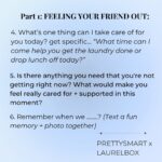 Danielle Robay Instagram - 𝐓𝐡𝐞𝐬𝐞 𝟏𝟓 𝐐𝐮𝐞𝐬𝐭𝐢𝐨𝐧𝐬 𝐰𝐢𝐥𝐥 𝐥𝐞𝐭 𝐬𝐨𝐦𝐞𝐨𝐧𝐞 𝐤𝐧𝐨𝐰 𝐲𝐨𝐮 𝐡𝐚𝐯𝐞 𝐭𝐡𝐞𝐢𝐫 𝐛𝐚𝐜𝐤. We all need support. Mental health check-ins included. In fact, Keith Ferrazi, author of the NYT bestselling book Never Eat Alone did a study for one of his subsequent books and asked Americans, “How many people have your back?” 50% of people said no one has their back. And 60% of those 50% were married. That is of course sad, but he saw it as an opportunity for all of us— 𝘄𝗵𝗮𝘁 𝗶𝗳 𝘄𝗲 𝗰𝗼𝘂𝗹𝗱 𝗯𝗲 𝘁𝗵𝗲 𝗸𝗶𝗻𝗱 𝗼𝗳 𝗽𝗲𝗼𝗽𝗹𝗲 𝘄𝗮𝗹𝗸𝗶𝗻𝗴 𝗮𝗿𝗼𝘂𝗻𝗱 𝘁𝗵𝗲 𝘄𝗼𝗿𝗹𝗱, 𝗽𝗲𝗼𝗽𝗹𝗲 𝘄𝗼𝘂𝗹𝗱 𝘀𝗮𝘆 𝗵𝗮𝘃𝗲 𝘁𝗵𝗲𝗶𝗿 𝗯𝗮𝗰𝗸? In honor of Mental health month, @laurelbox and I created a FREE digital download of 15 questions to ask if you are worried about a friend or unsure of how to support someone you love going through a hard time. It will help you connect with your friend in two parts: 1) find out if your friend is ready to talk about their struggle. 2) if they are, ask heartfelt and supportive questions. It’s designed to be saved as a photo to your phone so you can quickly access it whenever the need arises. 💚 • • • • #mentalhealth #mentalhealthawareness #mentalhealthmatters