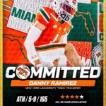 Danny Ramirez Instagram – After careful consideration and discussions with my family. I’ve decided to use my last two years of collegiate eligibility and commit to the University of Miami. 

I’m coming home. Time to trade my Fanboy helmet for a Hurricane one.

Let’s ride.