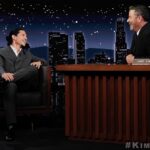 Danny Ramirez Instagram - Me and my best friend Jimmy talking Top Gun: Maverick, leaping from buildings, landing Jets and I forgot what else cause I blacked out. Thanks for having me @jimmykimmellive #topgunmaverick