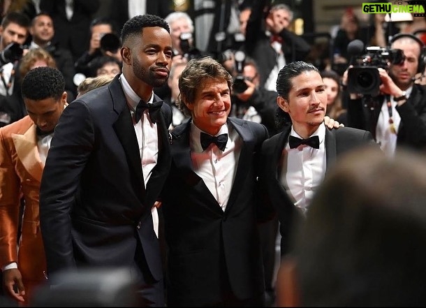 Danny Ramirez Instagram - Thank you so much @festivaldecannes for an unbelievable evening honoring @tomcruise and celebrating @topgunmovie. It was a dream to experience this with the TG family. May 27th. Get your tickets!!