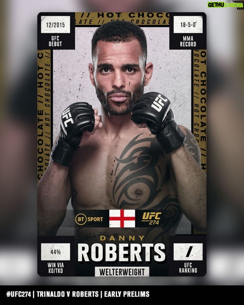 Danny Roberts Instagram - Only Brit on the card so I have to represent! Let’s continue to show what we can do on the world stage… #UFC274 we’re ready @ufceurope 🇬🇧 #UFC #UFC274 #UFCEurope #MMA #UKMMA #MixedMartialArts #JonesWrestling #HKickboxing #NoLimits #CombatSports Phoenix, Arizona