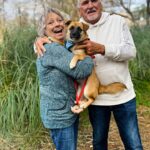 Danny Robertshaw Instagram – Adopted!! How much do you love this photo? Sweet Noah found his Forever Home with Janice and Ray Stevens. The perfect trio!
.
#dannyronsrescue 
#foreverhome
#adoptlove❤️