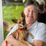Danny Robertshaw Instagram - Smiling happy adopters and their new four-legged family members! Perfect matches made during our Danny & Ron’s Rescue WEF Adoption Event continuing through March 31st. #adoptlove #dannyronsrescue #alifetimepromise #rescuedogsofinstagram Wellington International