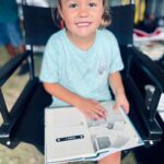 Danny Robertshaw Instagram - Miss Tinleigh Kate Way visited our Danny & Ron's Rescue adoption event today and propped herself up onto a director chair like a boss! She spent her time reading the Life In The Doghouse Children's Chapter Books written by Danny and Ron. Thanks for stopping by Tinleigh! #lifeinthedoghouse