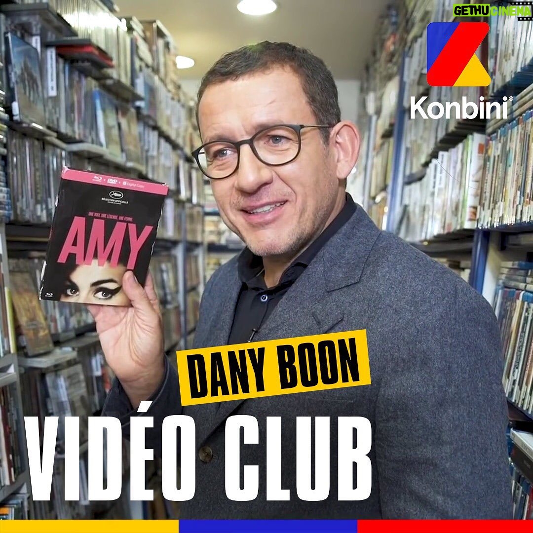 Dany Boon Instagram - Avec @konbini je me suis baladé dans un vidéo club pour parler cinéma et j’ai adoré ! 📼 Lien de la vidéo en bio JM VIDEO, le lieu de rencontre des cinéphiles parisiens