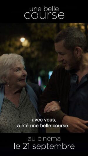 Dany Boon Instagram - Je suis très fier de vous partager la bande-annonce d'#Unebellecourse le merveilleux film de Christian Carion avec l'extraordinaire Line Renaud (beaucoup de superlatifs mais c'est mérité 😜). 
Le film est présenté ce soir au Festival du film Francophone d'Angoulême et sort le 21 septembre au cinéma.
@christiancarion @linerenaudofficiel @ffangouleme @pathefilms @aliceisaaz @jlaheurte #ffa2022