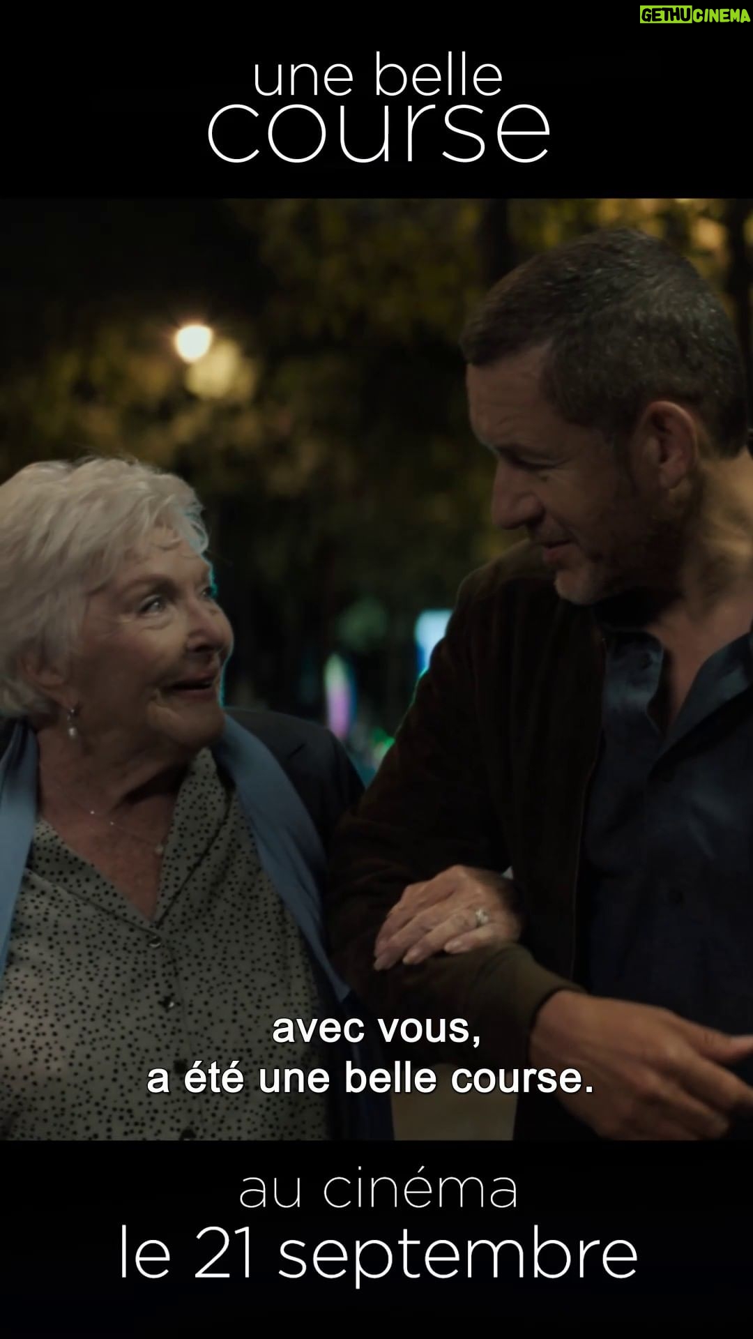 Dany Boon - 14.5K Likes - Je suis très fier de vous partager la bande-annonce d'#Unebellecourse le merveilleux film de Christian Carion avec l'extraordinaire Line Renaud (beaucoup de superlatifs mais c'est mérité 😜). 
Le film est présenté ce soir au Festival du film Francophone d'Angoulême et sort le 21 septembre au cinéma.
@christiancarion @linerenaudofficiel @ffangouleme @pathefilms @aliceisaaz @jlaheurte #ffa2022