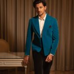 Darshan Raval Instagram - Just looking like a…😉😉💙 Surat see you in few hours now..super excited 🫰✨ Jacket and trousers @nm_design_studio Shoes :- @rarerabbit_in Styled by:- @epoch_by_karan 📸 @dushyantravaldz