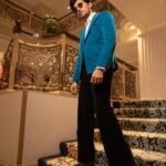 Darshan Raval Instagram - Just looking like a…😉😉💙 Surat see you in few hours now..super excited 🫰✨ Jacket and trousers @nm_design_studio Shoes :- @rarerabbit_in Styled by:- @epoch_by_karan 📸 @dushyantravaldz