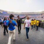 Darshan Raval Instagram - Congratulations 🇮🇳❤️ ALWAYS ON TOP #indvspak Wearing @lovegen_spain Narendra Modi Stadium - Ahmedabad