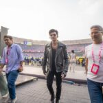 Darshan Raval Instagram - Congratulations 🇮🇳❤️ ALWAYS ON TOP #indvspak Wearing @lovegen_spain Narendra Modi Stadium - Ahmedabad