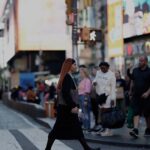 Darya Timoshenko Instagram - Lady Dasha in NY 🕰️ @totti.outfits Times Square, New York City