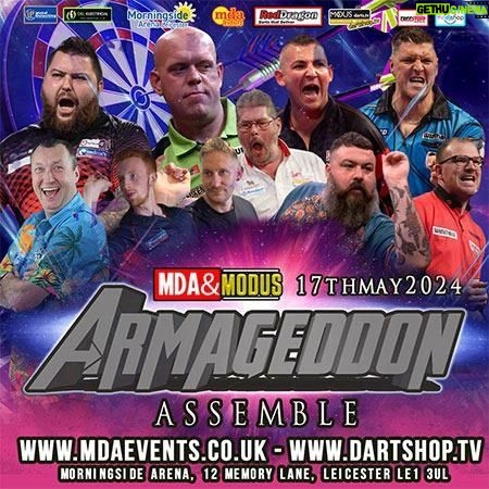 Daryl Gurney Instagram - Delighted to confirm that I will be at @mda_events_2021 Armageddon next May in Leicester! Looking forward to what is a massive event, and one that I loved being part of this year. Tickets available soon 🔥