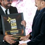 Dato Sri G Gnanaraja Instagram - At the night of Glam & Glitz - Nambikkai Star Icon Awards 2023 and I was invited to present the People's Choice-Most Popular Male Actor Award to Producer & Actor @deneskumar_ Dewan Tun Abdul Razak, Menara Kembar Bank Rakyat