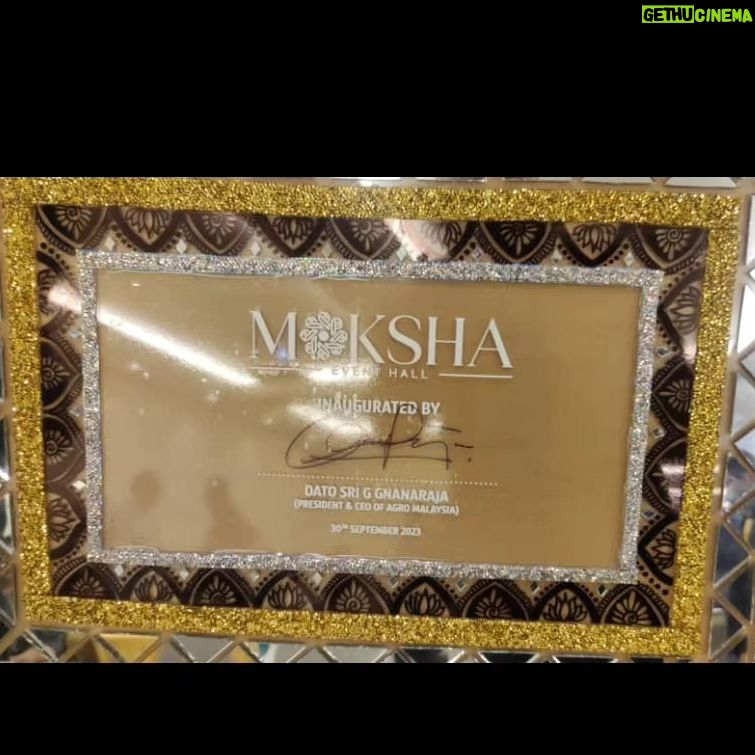 Dato Sri G Gnanaraja Instagram - Officiated the inauguration opening ceremony and grand launching of Moksha Event Hall @moksha.eventhall at Cyberjaya on 30th September 2023. My heartiest congratulations to the Founder & Managing Director of @moksha.eventhall a very successful young entrepreneur @deeban88 @allinall.restaurant