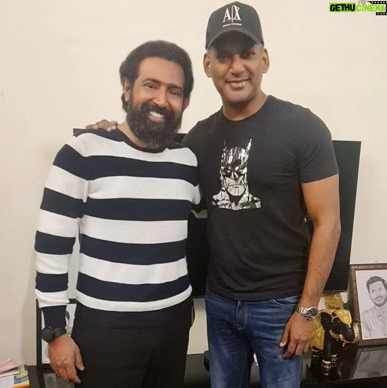 Dato Sri G Gnanaraja Instagram - As i am gearing up for the worldwide cinema release of Mark Antony on 15th September 2023, having worked on set with the hero of #MarkAntony #PuratchiThalapathy @actorvishalofficial sir I am humbled to be sharing screen space with Vishal Sir in #MarkAntony movie Directed by @adhikravi and Produced by @vinodkumar_offcl @mini.studio_official A @gvprakash Musical #Vishal33 #Vishal #DSG #HappyBirthday to an exceptional humble leader, the South Indian Artistes Association (SIAA) #NadigarSangam General-Secretary @actorvishalofficial sir. #29August2023 #DSG #GOLD #RAJA #DatoSriG #CapitalG #G #டிஎஸ்ஜி #கோல்ட் #ராஜா #டத்தோஸ்ரீஜி Tamil Nadu, Chennai