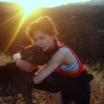 Daveigh Chase Instagram - Freddie aka @branch_olive puppy lover... the best hiker since @beariticus ☺️🐾💃🏻〽️currently listening to @alessiasmusic always on @beatsbydre Griffith Observatory