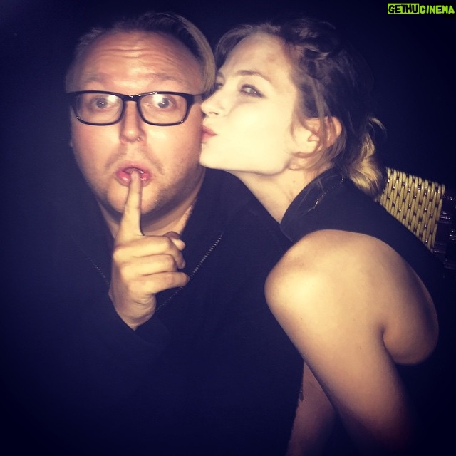 Daveigh Chase Instagram - Thick as thieves! @lordcollins #birthdaytwins #leos #wanker # Chateau Marmont