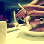 Daveigh Chase Instagram - Coffee & Desserts @ Polo Lounge.. Baby treats.