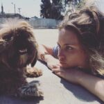 Daveigh Chase Instagram – Found a wanderer at watts towers today..Lucky dog 😘 📷:// @buzzzby