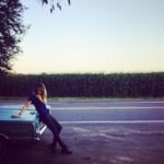 Daveigh Chase Instagram - Cars and Cornfields. 📷 @Thomas.Dekker