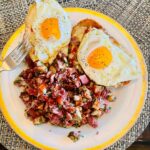 David Alan Grier Instagram - CHEAT DAY BREAKY FAST!!! Homemade Corned Beef hash, eggs ova on cheesy toast