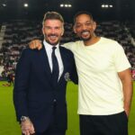 David Beckham Instagram - Welcome to Miami… great night to kick off the new @mls season back at our home with our fans @intermiamicf 🩷🖤 Great to see you @willsmith
