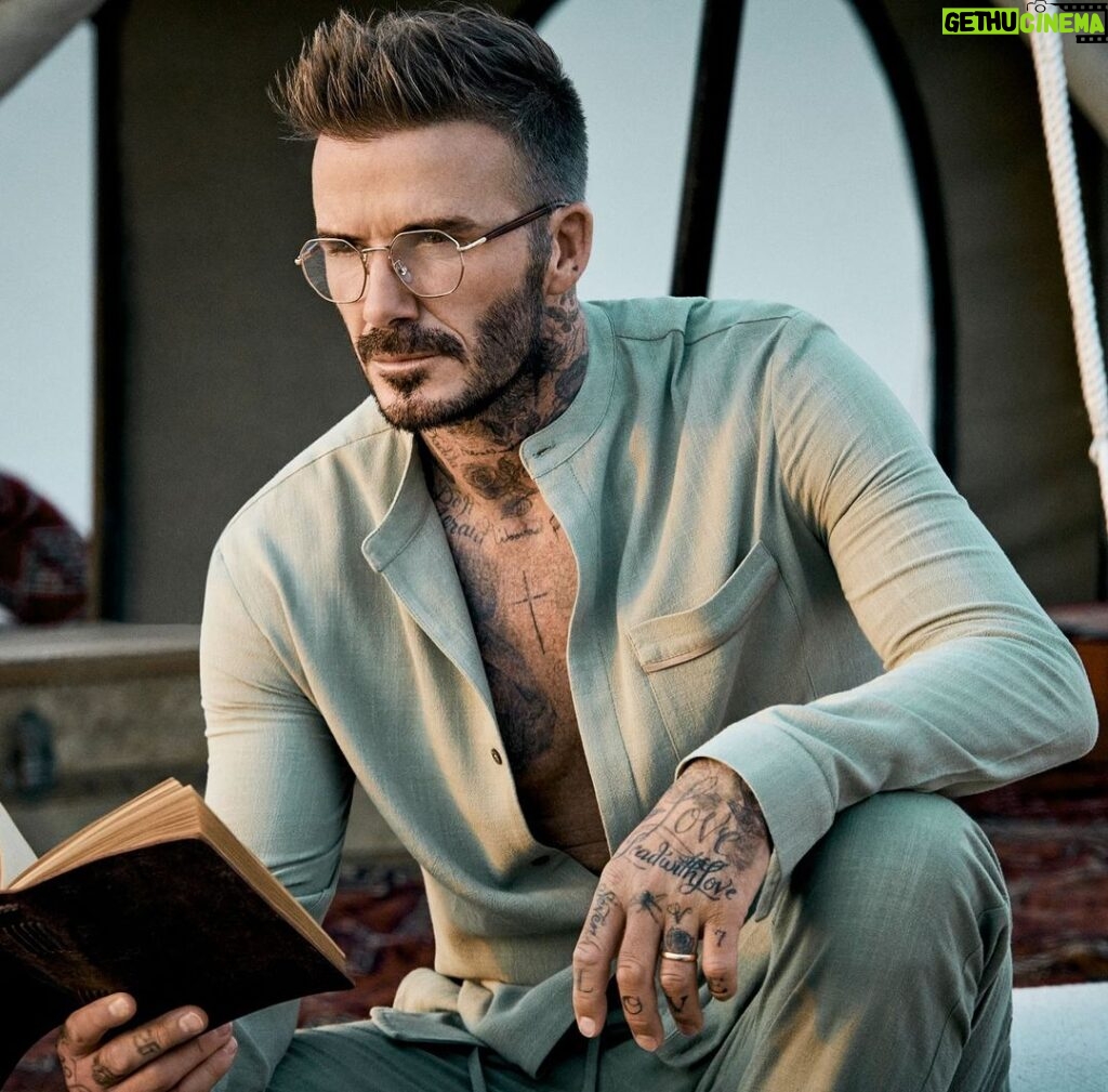 David Beckham Instagram - Loving the design and details on my opticals 👌🏼🩶 @dbeyewear
