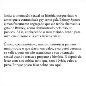 David Cristina Instagram - A propósito da Anabela que interrompeu o espectáculo dos Comedy Therapy ontem.