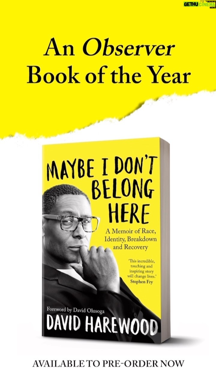 David Harewood Instagram - Available Now. Raw and Honest. 🙏🏾