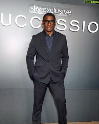 David Harewood Instagram - Thanks to @paulsmithdesign @sabinaharper for getting me ready for the @succession premiere. What an episode. Thanks to @finchandpartners @skytv @hbo for a great night. Image credit PA.