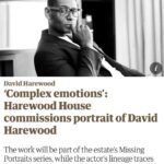 David Harewood Instagram – Engaging with this hasn’t been easy but it’s importance outweighs the discomfort. Hope to create space for conversation and bring on change. Looking forward to the unveiling in September.👊🏾
#harewoodhouse 
#missingportraits