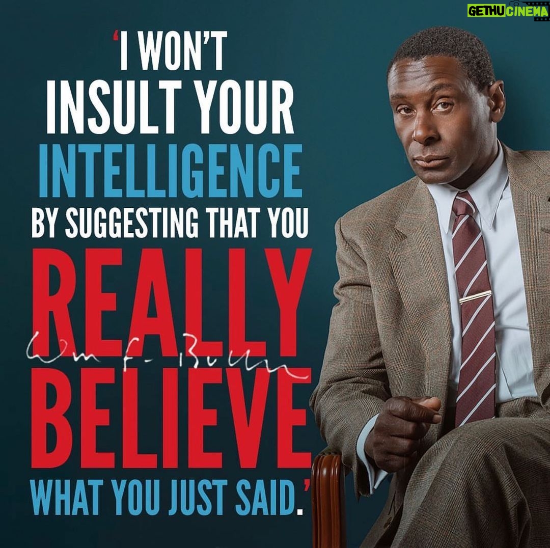 David Harewood Instagram - One more week of playing Buckley! A total unexpected joy of a job! Fast paced and highly intelligent, must admit didn’t see at first but so glad I re read the play and decided to do it!