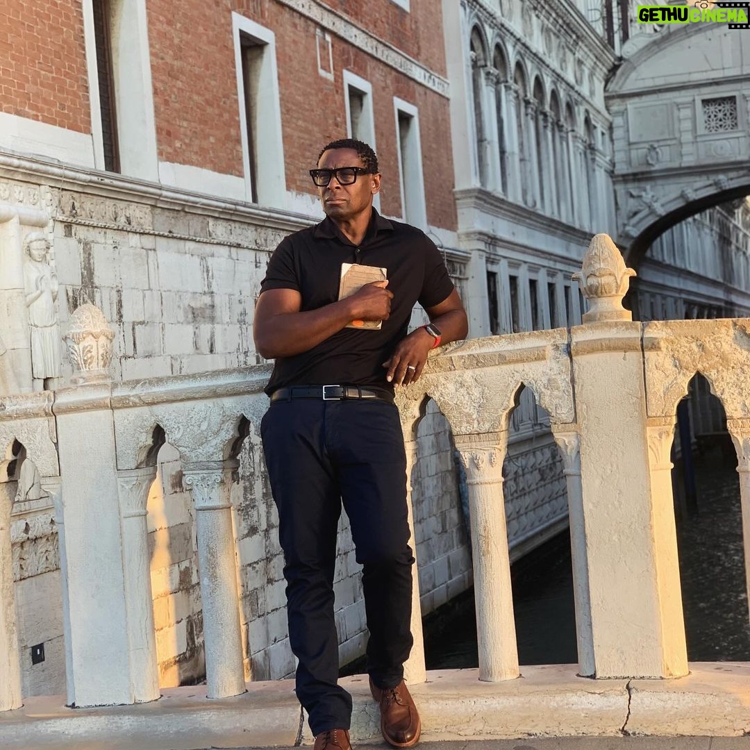David Harewood Instagram - Voice Over day. Dickens Pictures from Italy. #Venice #BridgeofSighs