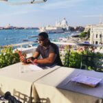 David Harewood Instagram - Working Breakfast. #venice #daniellihotel @section52films