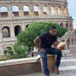 David Harewood Instagram - Spot of reading outside the Colosseum. @Section52Films @skyarts Colosseum,Rome,Italy