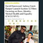 David Harewood Instagram - The news it out! Welcome to @section52films. Thank you @variety for the exclusive announcement of our production company. Let’s go! 🎥📺🎬 @davidharewood @sabinaharper Photo credit: @jamesdkelly