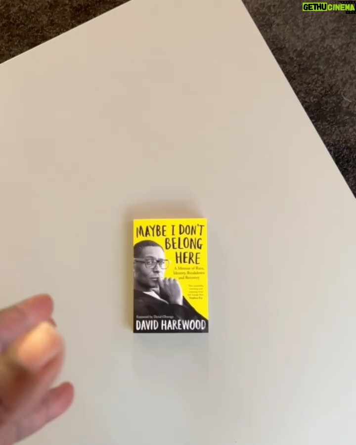 David Harewood Instagram - Paperback out this week! Extraordinary how many people contacted me during #WorldMentalDay to tell me of their own experiences with Psychosis. It's a traumatizing experience for those who go through it and those who witness friends and family go through it.
