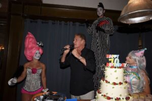 David Hasselhoff Instagram - Just want to share my incredible 70th birthday party that’s currently up on People Magazine.  Enjoy!  Love David - Link in bio!