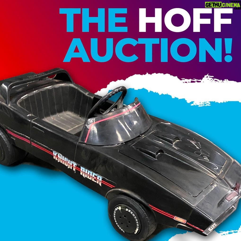 David Hasselhoff Instagram - Knight Rider fans! My personally autographed KITT pedal car from the 80s can be YOURS! Bidding is open now, link in bio! #DavidHasselhoff #TheHoff #TheHoffAuction #Auction #LiveAuction #Bidding #LiveAuctioneers #DiligentEstateSales #SpongeBob #KnightRider #MichaelKnight #KITT #Baywatch #MitchBuchannon #Lifeguard #80s #90s #Memorabilia #PedalCar