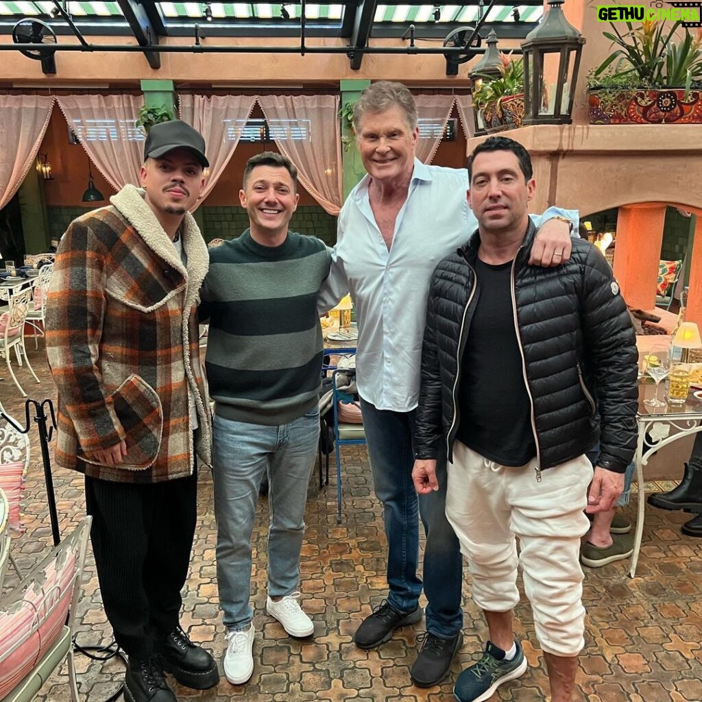 David Hasselhoff Instagram - Had a great dinner with friends from Germany and Austria! We were entertained by Sylvain, one of the owners of @thehideawaybh in Beverly Hills. #thehideaway #beverlyhills
