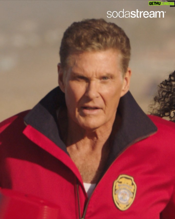 David Hasselhoff Instagram - Proud to share my new campaign for Sodastream’s Earth Month. And yes, I’m back in my Baywatch outfit, but this time, saving the cute baby sea turtles! @SodaStream #sodastream4seaturtles