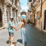 David Lim Instagram - Getting lost in the streets of Sicily. 🌺🪴🏛️🇮🇹 #taormina #sicily #amoremio Taormina, Sicily