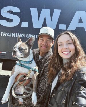 David Lim Instagram - Last day on set. 🖤 #rollswat