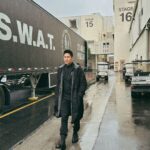 David Lim Instagram – Strolling into S7… boy does it feel good to be back on set! 🎞️📽️ #SWAT #Season7 Paramount Pictures Studios, Hollywood