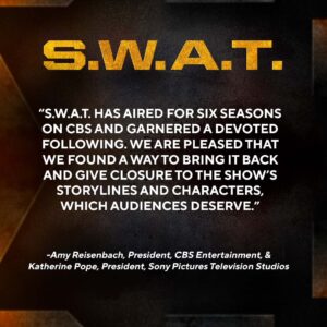 David Lim Instagram - Live to fight another day. The resilience of this show and our fans was on full display this past weekend. Getting cancelled on Friday and un-cancelled on Monday brought a whirlwind of emotions for all of us, as we’ve poured our hearts and souls into #SWAT for six amazing seasons. Even after the news of cancellation, it didn’t feel like it was over just yet. 

Thank you @sptv @cbstv and the entire @swatcbs fam for letting us give the show and our characters a proper send-off. And shout out to our fearless leader @shemarfmoore for always fighting for what’s right. 

SWAT. SEASON 7. THE LAST DANCE. LET’S GO!!! 🖐🏽✌🏽💥