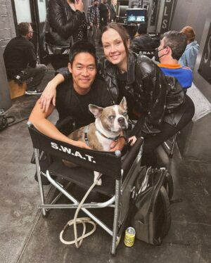 David Lim Instagram - Last day on set. 🖤 #rollswat