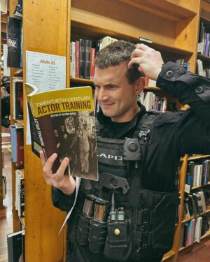 David Lim Instagram - Behind the scenes from last night’s @swatcbs, and probably the last time they let us film in a bookstore… 📚🤓🤫 #SWAT