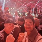 David Lim Instagram – Ringside for the return of the GOAT and an awesome weekend in Vegas with my #SWAT brother @odievgallop! 👊🏽💥🎰 #ufc285 #vegasbaby #rollswat Las Vegas, Nevada